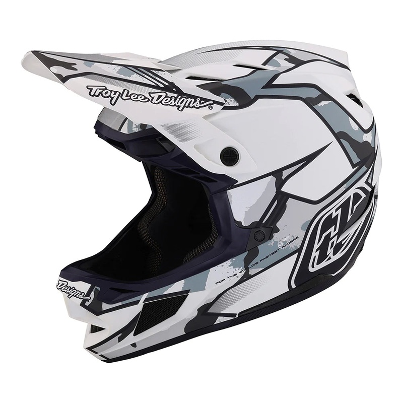 TROY LEE D4 COMPOSITE HELMET MATRIX CAMO WHITE SM