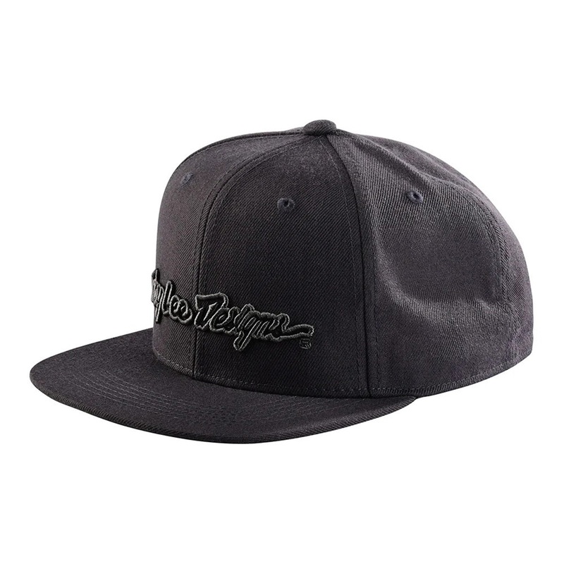 Troy Lee Signature Snapback Hat-OSFA-Dark Gray/Charcoal OSFA