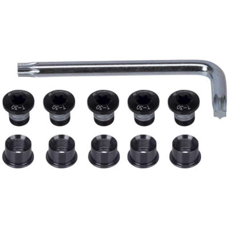 Fsa C/Ring Bolts,Dbl,Alloy,Blk Torx,10 Pcs Torx Chainring Bolts Fsa Chainrings NA Black