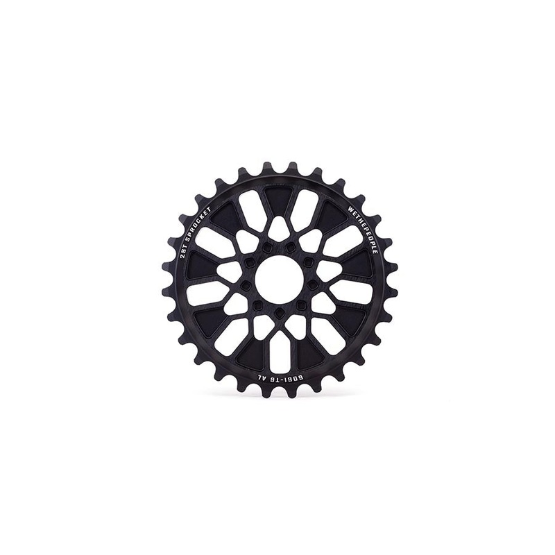 We The People Pathfinder Chainring Teeth: 28 6061-T6 Aluminum Black