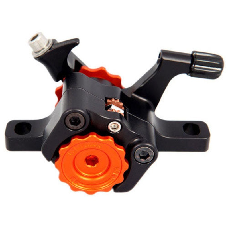 Paul Component Engineering Klamper Disc Caliper Long Pull BLK Orange Adjusters