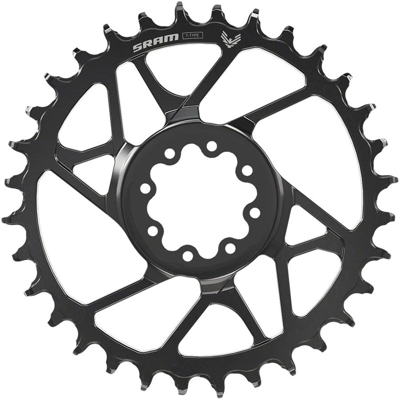 SRAM S1000 Eagle T-Type Direct Mount Chainring – 32t 12-Speed 8-Bolt Direct Mount 3mm Offset Steel BLK