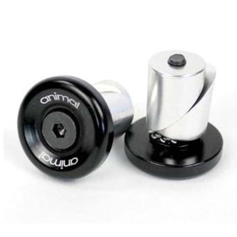 Animal Aluminum Bar Ends Black