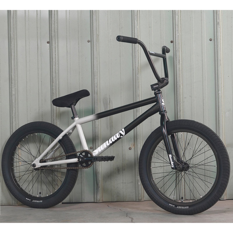Sunday Forecaster LHD 21″TT BMX Freestyle Bike-Matte Black/Gray Fade