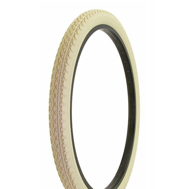26×2.125 Duro Goodyear-style Cruiser Tread Tire – Cream