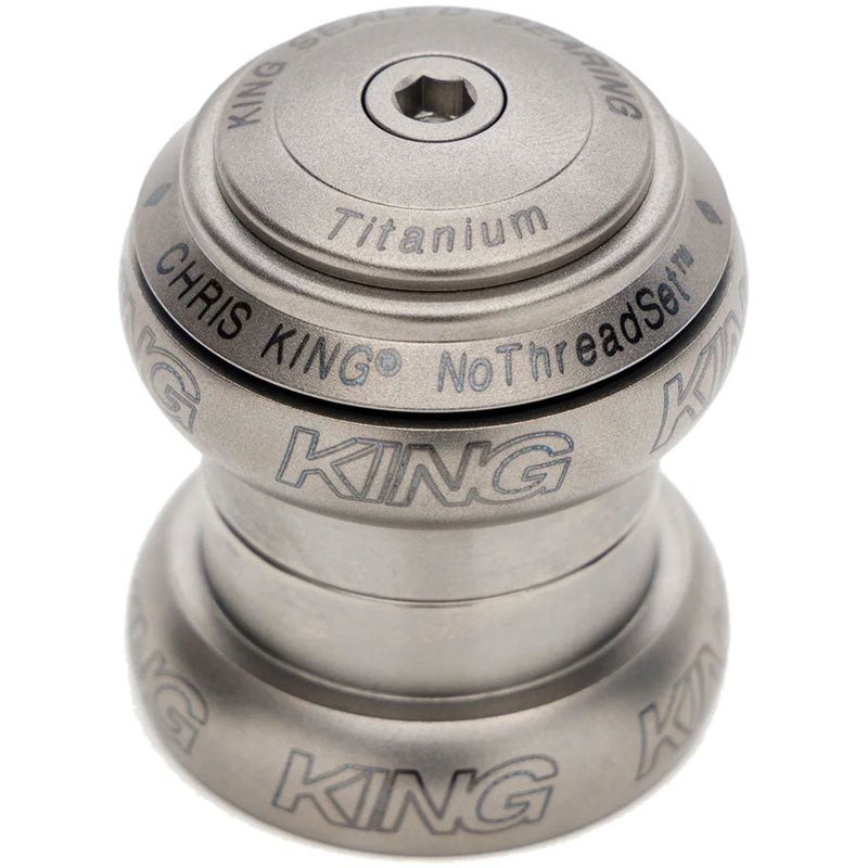 Chris King NoThreadSet Titanium Headset – 1-1/8″ EC34 Upper / EC34 Lower Titanium