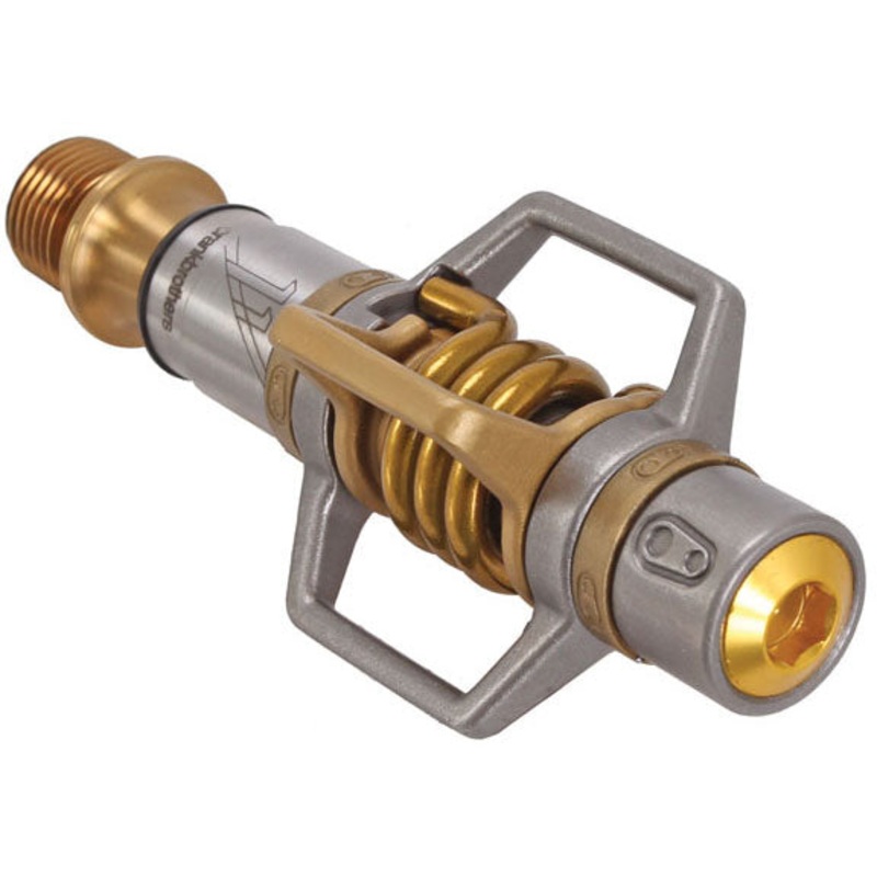 Crankbrothers Egg Beater 11 Pedals – Dual Sided Clipless Titanium  9/16″ Gold