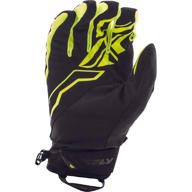 FLY RACING Title Gloves Black/Hi-Vis Sz 10