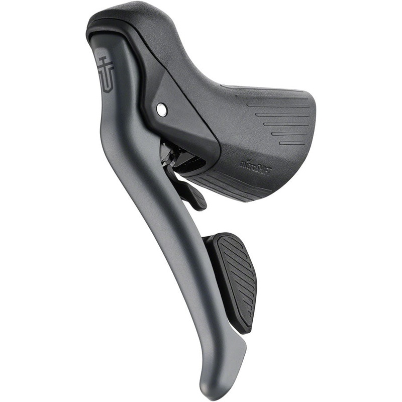 microSHIFT Sword Left Drop Bar Shifter/Brake Lever – Double Sword Compatible Gray Version B