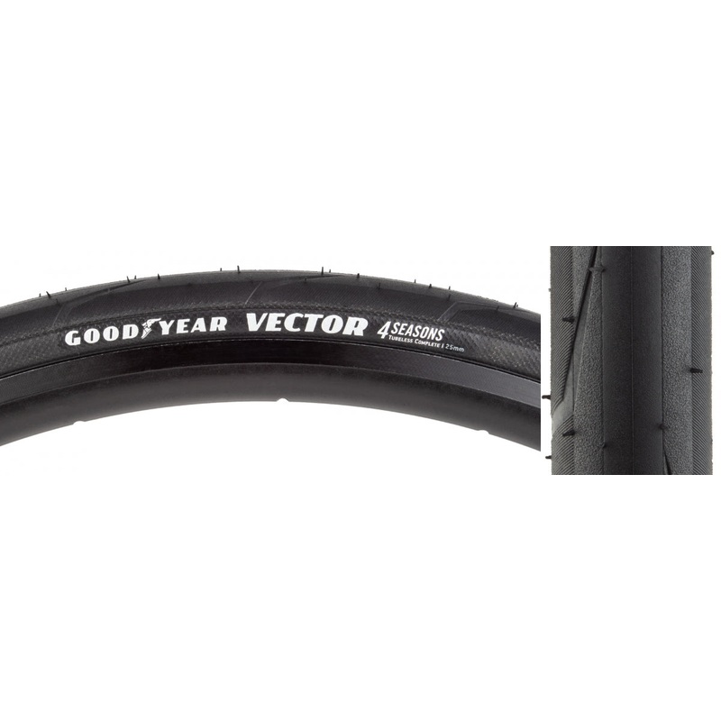 Tire Goodyear Vector 4Seasons 700X25 Blackfold Tc/Gsr/Rsh/Dit