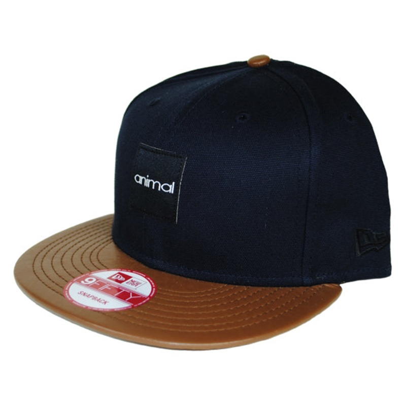 Animal Trail Mix Adustable Hat-Navy