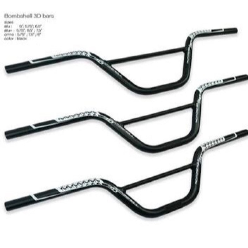 BOMBSHELL 3D ALUMINUM HANDLEBAR 4″ RED