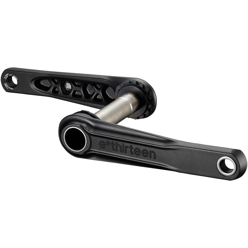 e*thirteen Helix Core Crankset – 165mm, 73mm, 24mm Spindle with e*thirteen P3 Connect Interface, Black