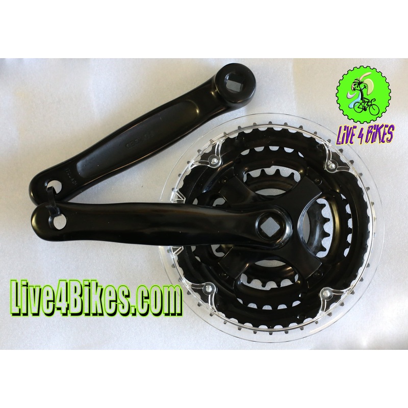 3x Speed Crankset 24/34/42t Alloy Squared Tapered 170mm  – Live 4 bikes 24/34/42t 170mm