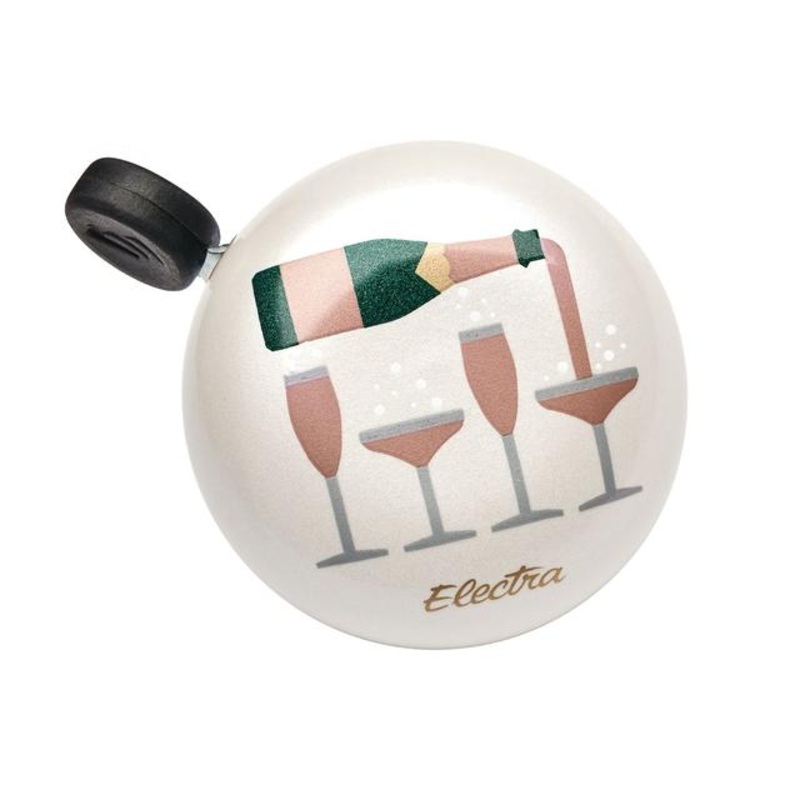 Champagne Domed Ringer Bike Bell Cream Sparkle One size