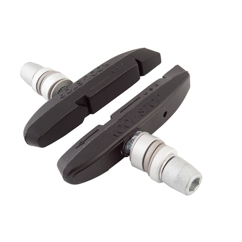 Kool Stop Supra 2 Threaded Brake Pads / Shoes – Black – USA Made