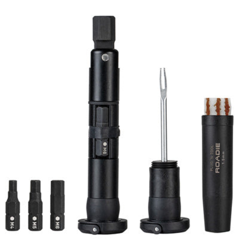 Topeak Plug ‘N Road Tool Fit Inside Rd H-Bar, 1.5Mm Plug’N Tool Road  Tubetireca NA Black