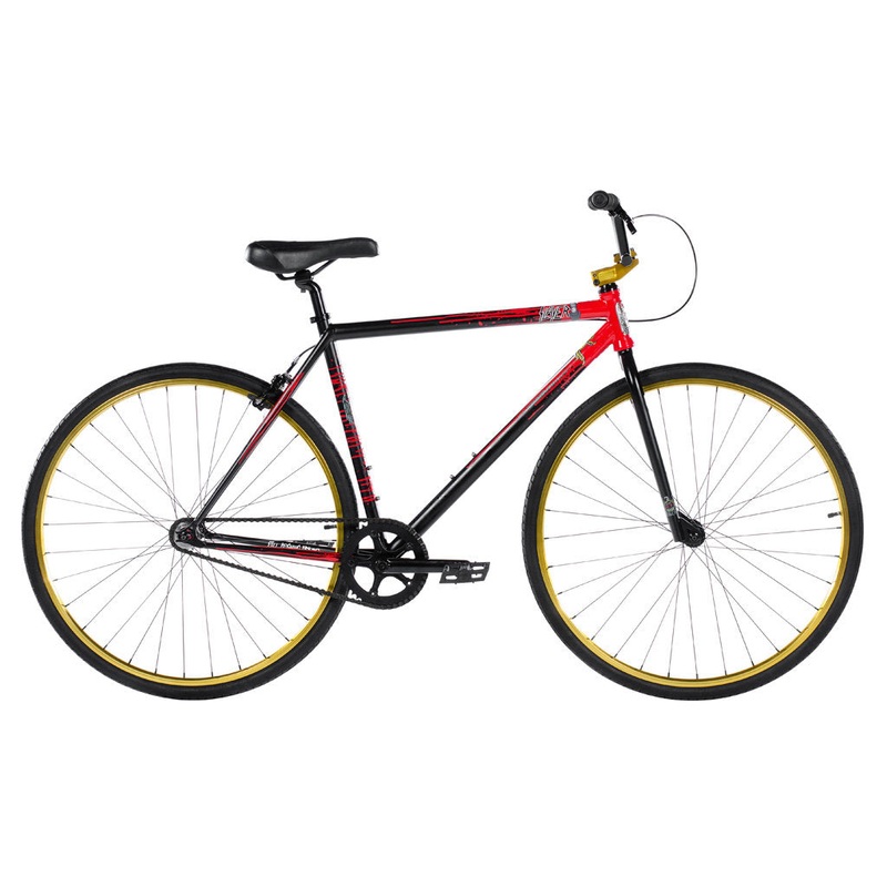 2016 Subrosa Slayer UTB 700c 53CM MEDIUM – Black/red/gold wheels – 1 YEAR WARRANTY