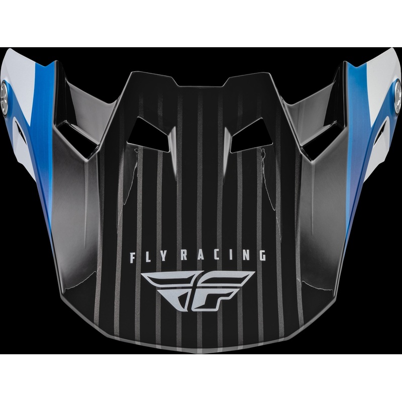FLY RACING Formula Carbon Prime Visor Blue/White/Blue Carbon Xl/2x