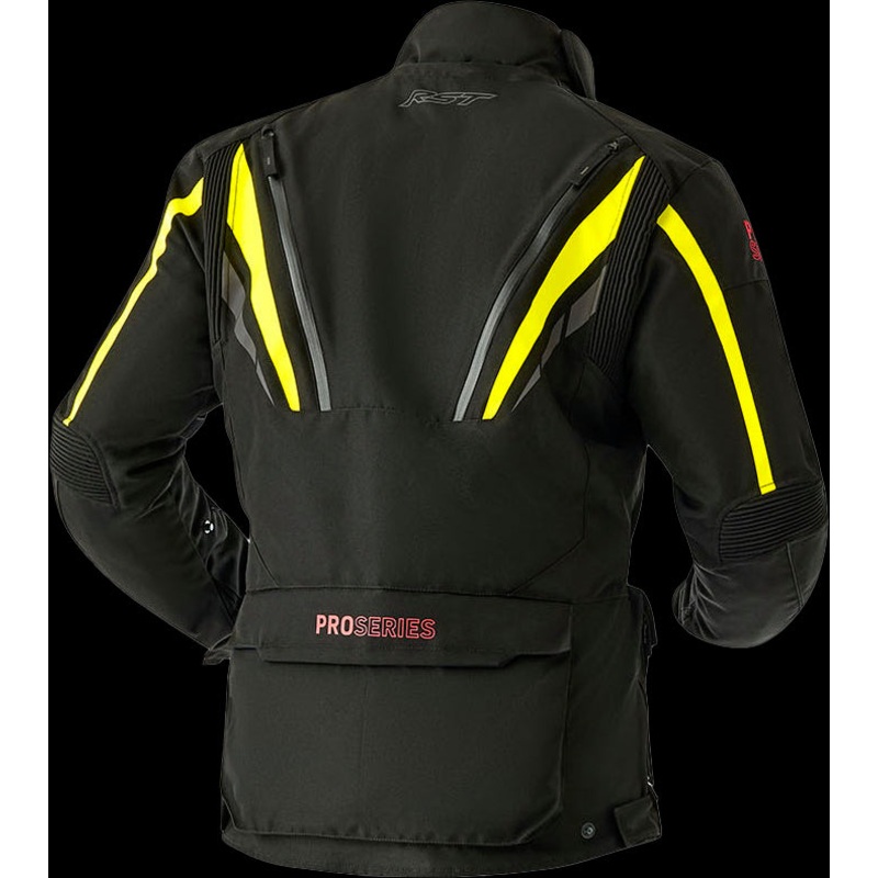 RST Ps Paragon D3o Jacket Black/Flo Yellow Textile 5xl Black/Fluorescent Yellow 5X-Large
