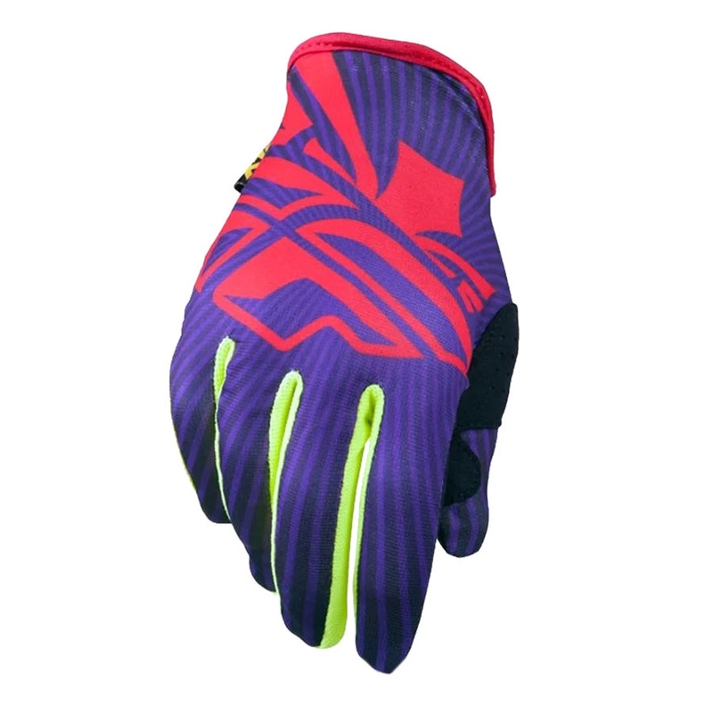 Fly Racing 2013/2014 Lite Race Gloves-Purple/Red/Yellow Adult Small (8)