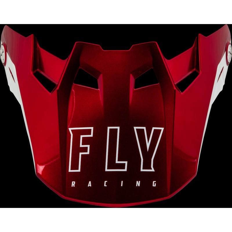 FLY RACING Formula Cc Centrum Visor Metallic Red/White Yl/Sm