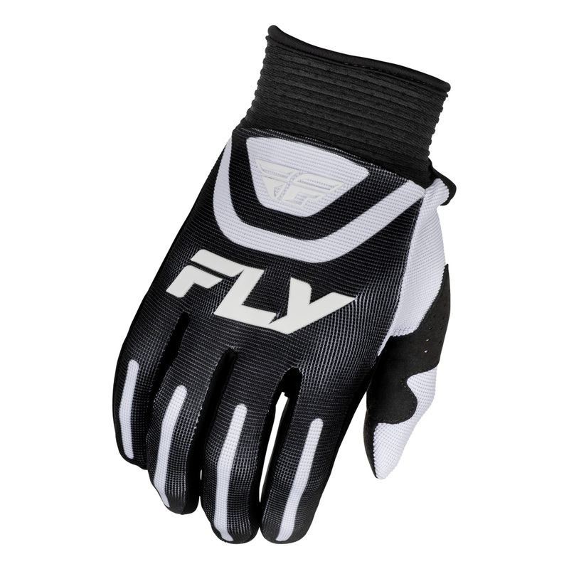 Fly Racing F-16 BMX Race Gloves-Black/White Youth XXX-Small