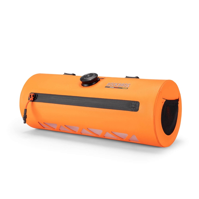 Road-to-Sky Bike Handlebar Bag 100% Waterproof 2L – AS-143 Orange