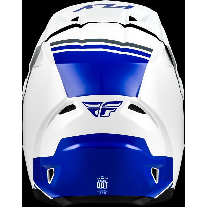 FLY RACING Kinetic Verdict Helmet White/Blue/Grey Xl