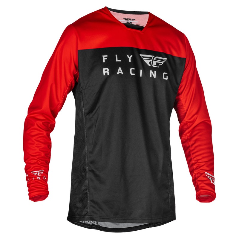 Fly Racing Radium BMX Race Jersey-Red/Black/Grey Youth Medium