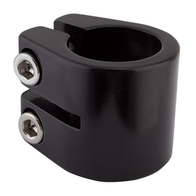 Black Ops Double Vise Seat Post Clamp Black/28.6mm: Fits 25.4mm(1″) Posts