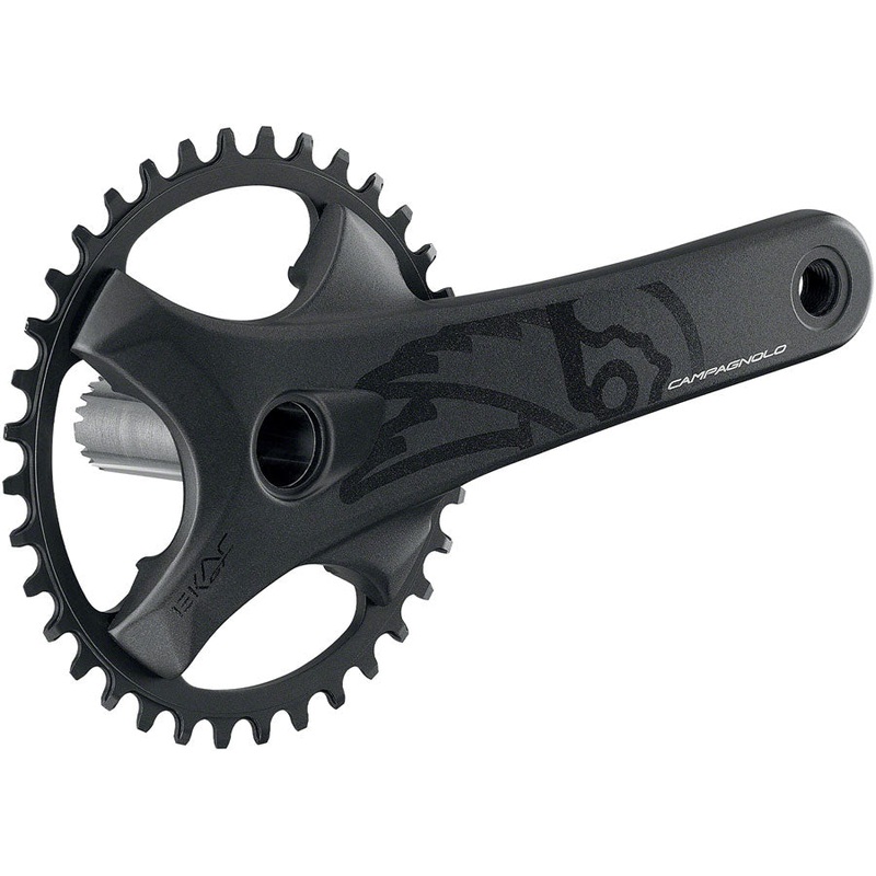 Campagnolo EKAR GT Crankset – 172.5mm, 13-Speed, 36t, 123mm BCD, Campagnolo Ultra-Torque Spindle Interface, Black