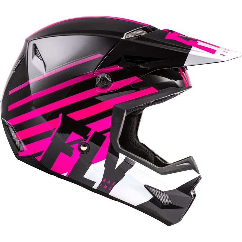 FLY RACING Kinetic Thrive Helmet Pink/Black/White Lg