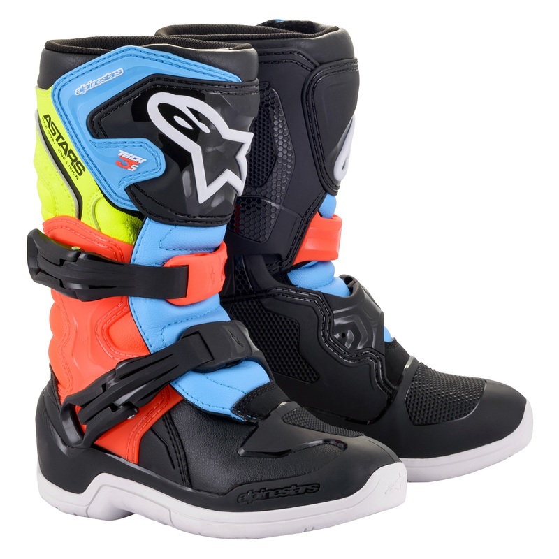 ALPINESTARS Tech 3s Boots Black/Fluorescent Yellow/Fluorescent Red 13