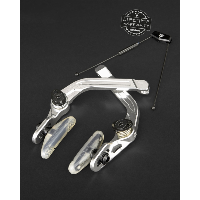 Fly Manual CNC OG Brake (Polished) Clear pads