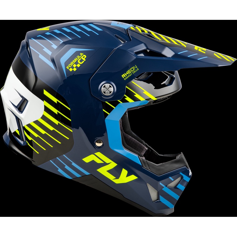 FLY RACING Formula Cp Slice Helmet Navy/Hi-Vis/White Xs