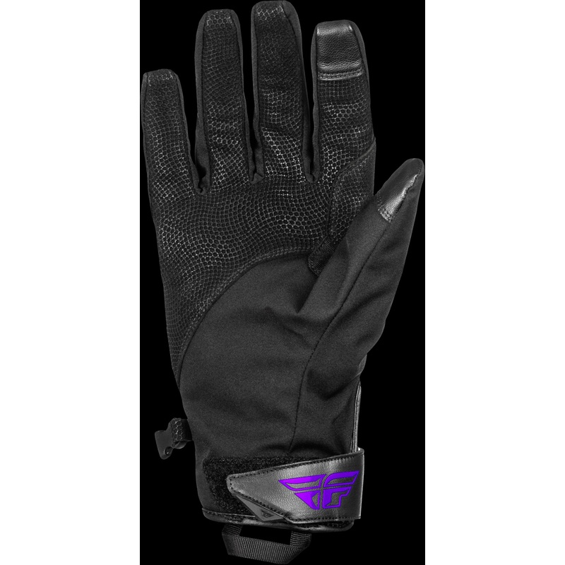 FLY RACING Title Long Gloves Black/Purple Xs