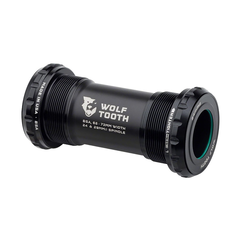 Wolf Tooth Bottom Bracket – English (BSA), 68/73mm, For 29mm Spindle Black