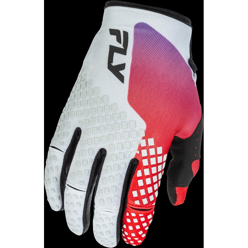 FLY RACING Kinetic Gloves Grey/Red/Purple/Black Xl