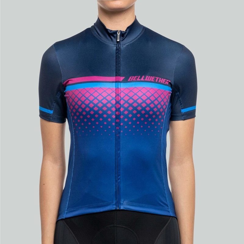 Women’s Gradient Road Bike Jersey – Blue Blue X-Small
