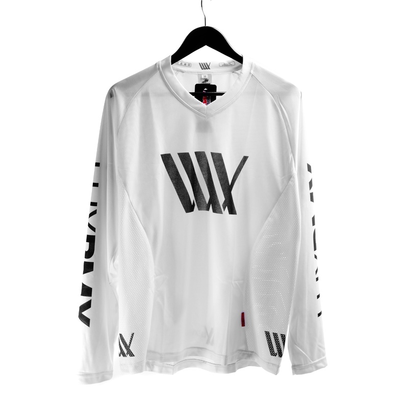 LUXBMX Race Youth Jersey White V2 White/Black Youth XXS