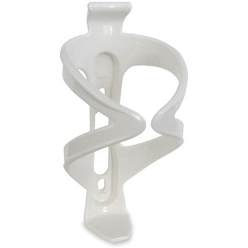 Uc W/B Cage,Resin,White Molded Resin Water Bottle Cage Ultracycle Hydration NA White