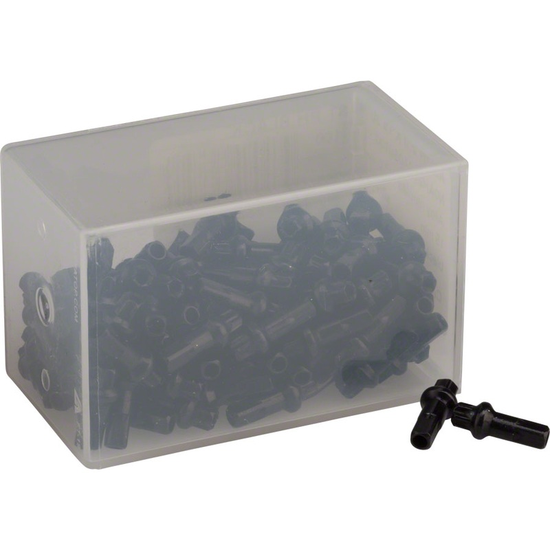 DT Swiss Pro Head Spoke Nipples – Aluminum, 2.0 x 15mm, Black, Box of 100