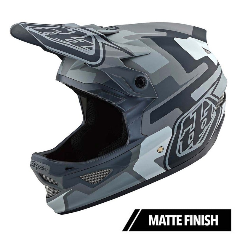 Troy Lee Designs D3 FIberlite Speedcode BMX Race Helmet-Gray X-Small