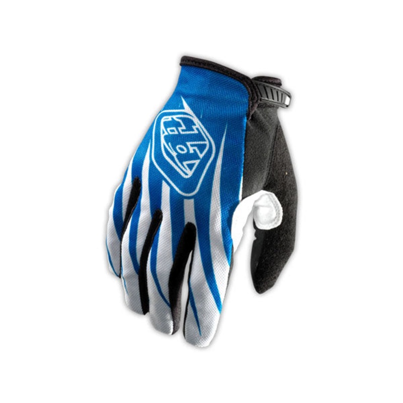 Troy Lee Sprint BMX Race Gloves-Blue/Black/White Adult Small (8)