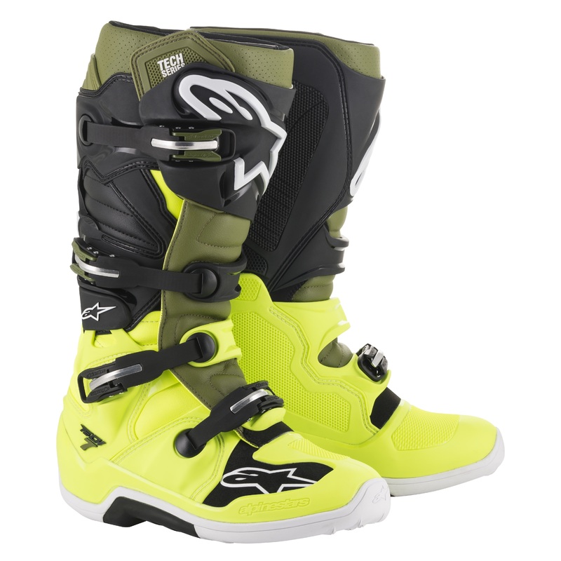 ALPINESTARS Tech 7 Mx Boots Yellow/Military/Black 13