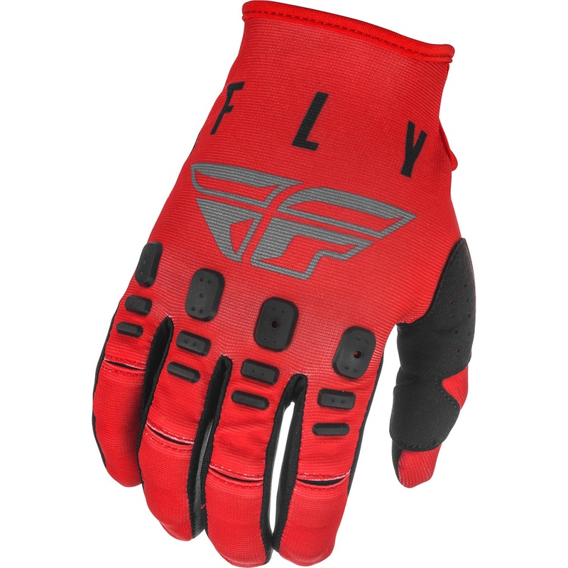 Fly Racing K121 BMX Race Gloves-Red/Grey/Black Adult Small (8)