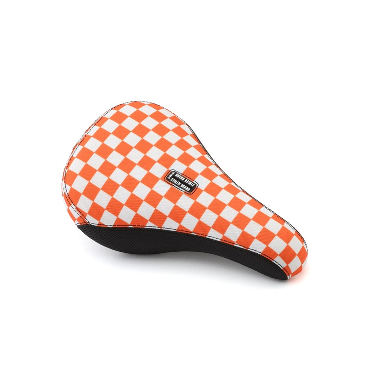 Stolen Fast Times XL Pivotal SeatOrange & White Checkered Orange/White