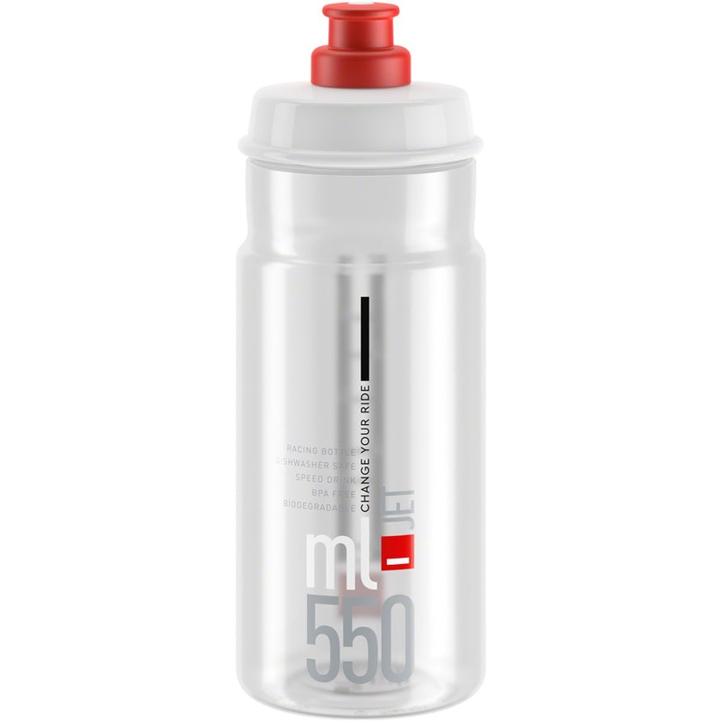 Elite SRL Jet Water Bottle 550ml – Clear/Red