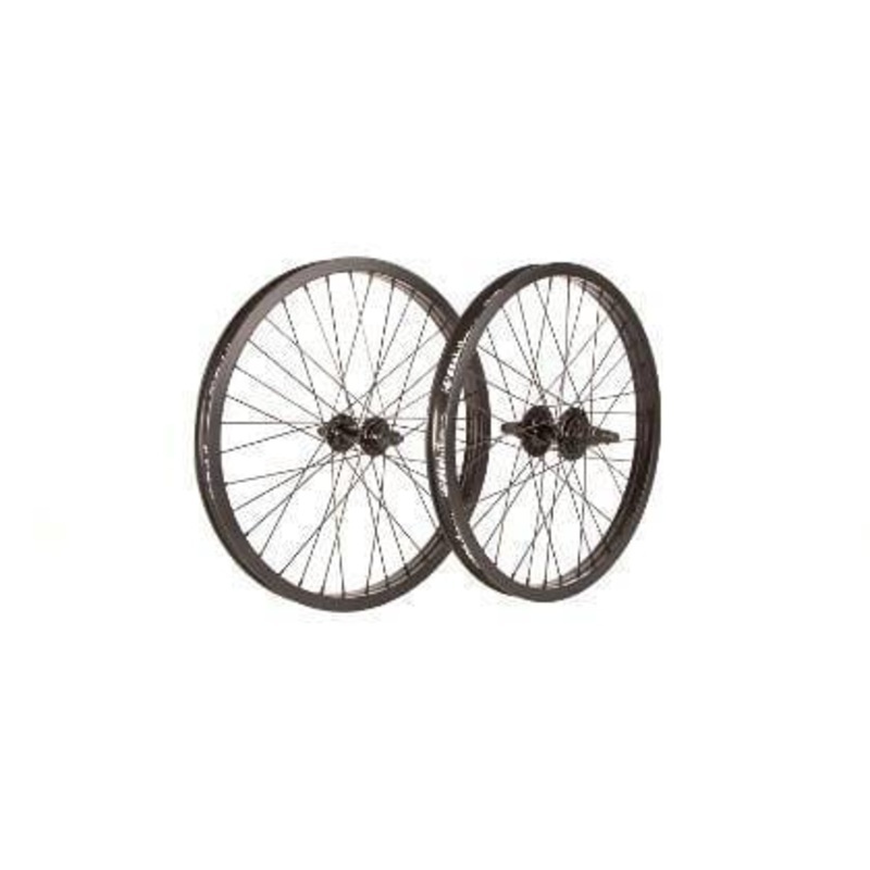 Fit Bike Co OEM Sealed 20 Inch Cassette Wheelset Pair Black RHD